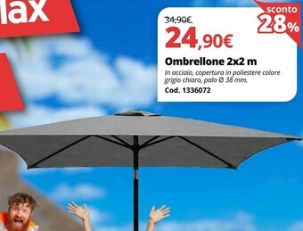 Brico Io Ombrellone 2x2 M offerta