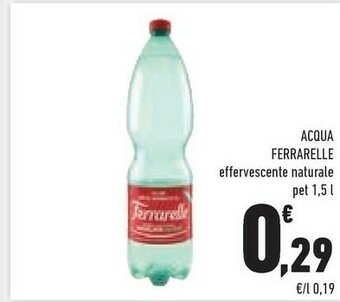 Conad Ferrarelle Acqua Minerale Effervescente Naturale 1500 G(ml) offerta