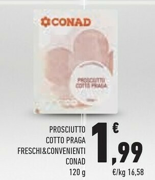 Conad Prosciutto cotto offerta
