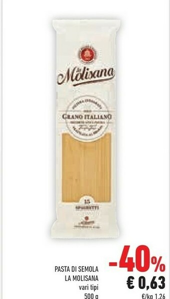 Conad La Molisana Pasta Di Semola offerta