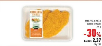 Conad Amadori Cotoletta Sottile 300 G(ml) offerta