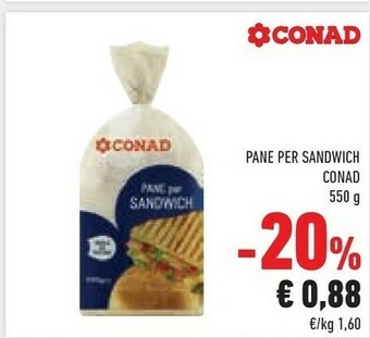Conad Conad Pane Per Sandwich offerta
