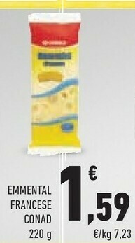 Conad Conad - Emmental Francese 220 G(ml) offerta