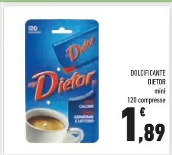 Dietor Dolcificante Mini 120 Compresse