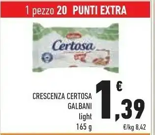 Galbani Certosa Light Crescenza 165 G(ml)