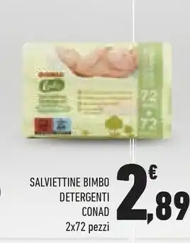 Conad Conad Salviettine Bimbo Detergenti offerta