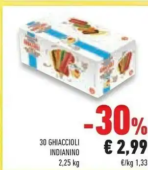 Conad Indianino 30 Ghiaccioli offerta