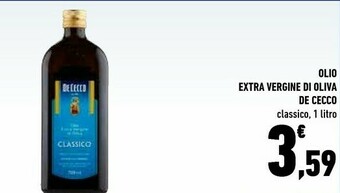 Conad De Cecco Olio extravergine di oliva offerta