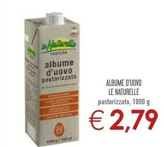 Conad Le Naturelle Albume D'Uovo Pastorizzato offerta