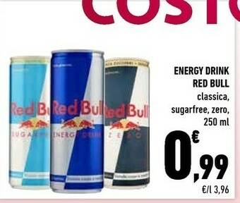 Conad Red bull Energy drink offerta