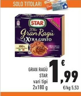 Conad Star Ragù offerta