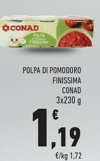 Conad Pomodori pelati offerta