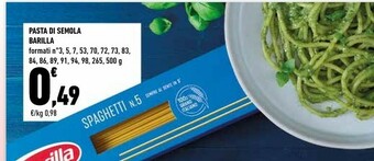 Conad Barilla Pasta offerta
