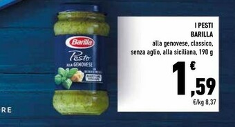 Conad Barilla Pesto offerta