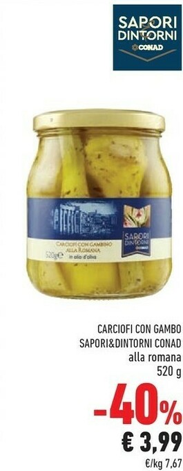 Conad Sapori Carciofi offerta