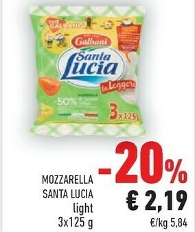 Conad Galbani Mozzarella offerta
