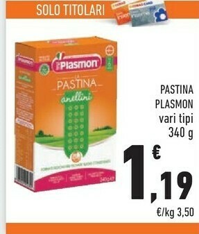 Conad Plasmon Alimentazione neonato offerta