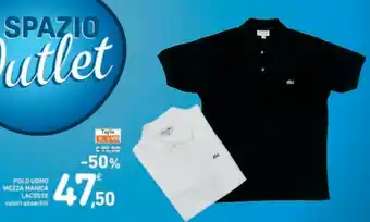 Conad Lacoste Polo Uomo Mezza Manica offerta