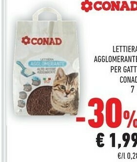 Conad Lettiera per gatti offerta