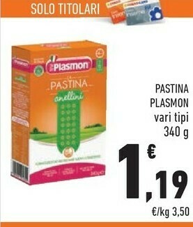 Conad Plasmon Alimentazione neonato offerta