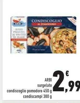 Conad Arbi Pesce surgelato offerta