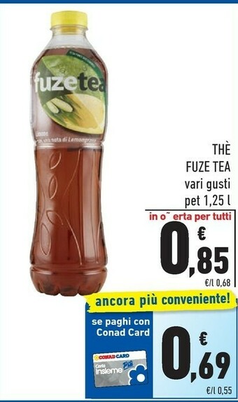 Conad Fuze tea The offerta