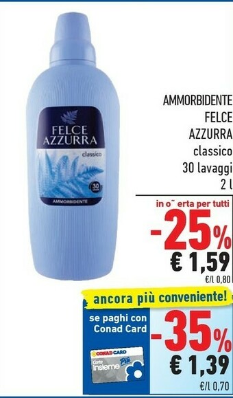 Conad Felce Azzurra Ammorbidente offerta