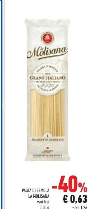 Conad La Molisana Pasta di semola offerta