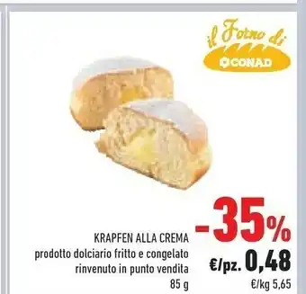 Conad Conad Krapfen Alla Crema offerta
