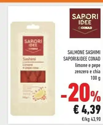 Conad Salmone Sashimi offerta