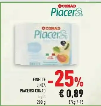 Conad Finette Linea Piacersi offerta