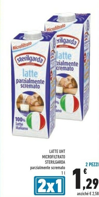 Conad Sterilgarda Latte parzialmente scremato offerta