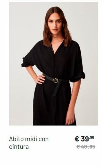 OVS Abito midi con cintura offerta