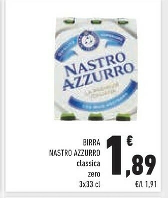Conad Nastro Azzurro Birra offerta