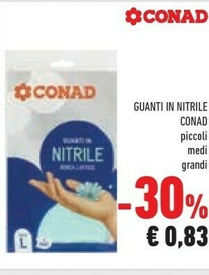 Conad Guanti in lattice offerta