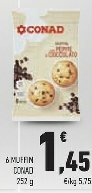 Conad Muffin offerta