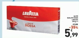 Conad Lavazza Caffe Qualità Rossa offerta