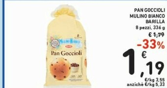 Conad Mulino Bianco Pan Goccioli 336 G(ml) offerta