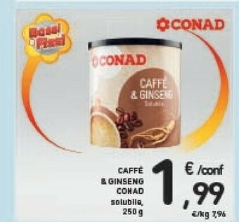 Conad Conad - Ginseng & Caffè Solubile 250 G(ml) offerta
