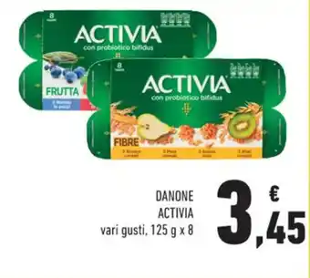 Conad Activia Danone vari gusti, 125 g x 8 offerta