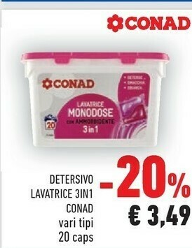 Conad City Detersivo lavatrice offerta