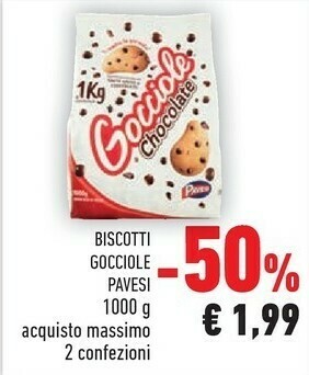 Conad City Pavesi Gocciole offerta