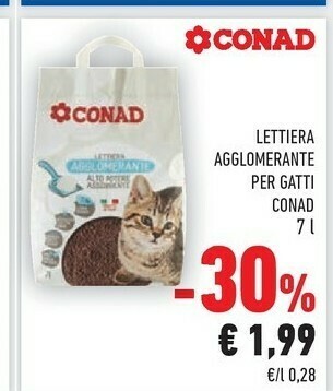 Conad City Lettiera per gatti offerta