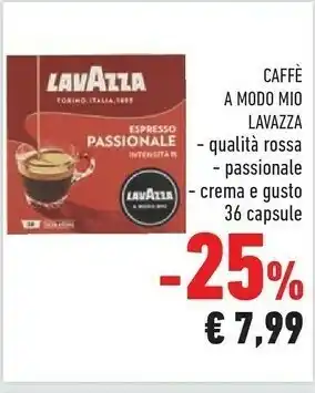 Conad City Lavazza Cialde caffè offerta