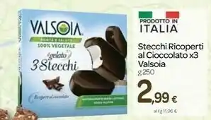 Carrefour Valsoia Stecchi Ricoperti Al Cioccolato offerta