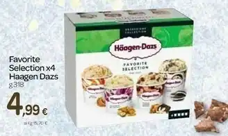 Carrefour Haagen Dazs Favorite Selection X4 offerta