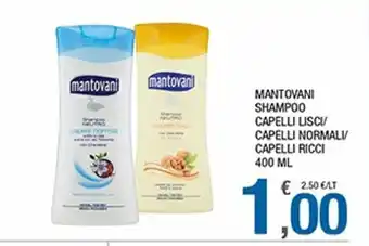 Splendidi e Splendenti Mantovani Shampoo Capelli Lisci/Capelli Normali/Capelli Ricci 400ml offerta