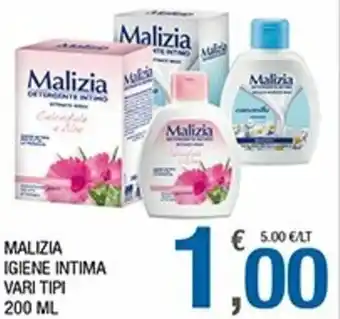 Splendidi e Splendenti Malizia Igiene Intima Vari Tipi 200ml offerta