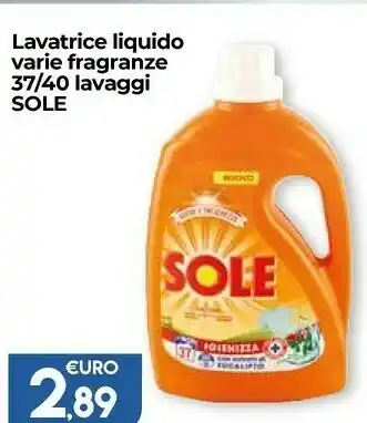 Colonial Sud Sole Detersivo lavatrice offerta