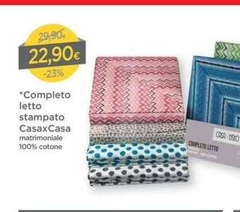 DPiù CasaxCasa Completo Letto Stampato offerta